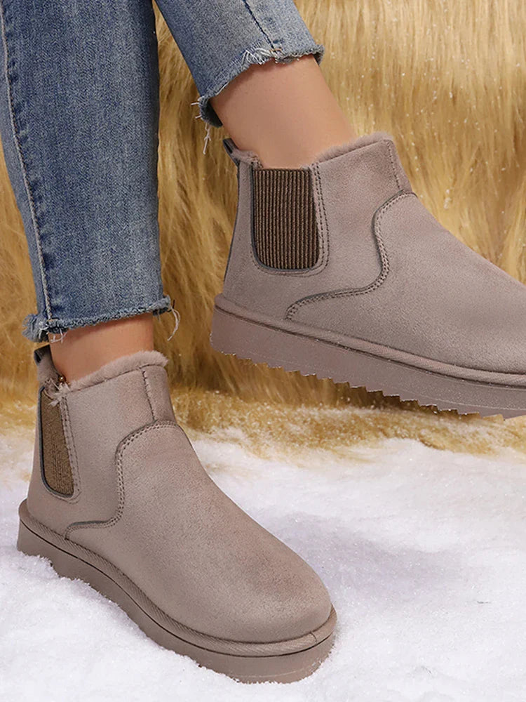 Women’s Fleece-Lined Platform Snow Boots